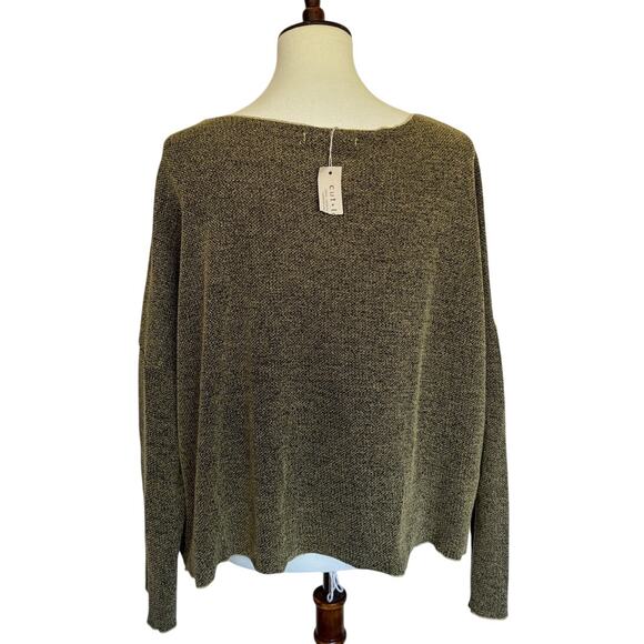 CUT LOOSE Marled Sweater Knit O/S Pocket Pullover - 6707625 - Picture 3 of 5